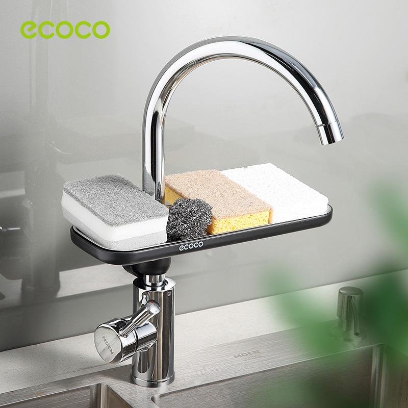 Ecoco Kitchen Drain Holder Sponge Sink Storage Rack Basket Organizer Shelf Bathroom AU 9