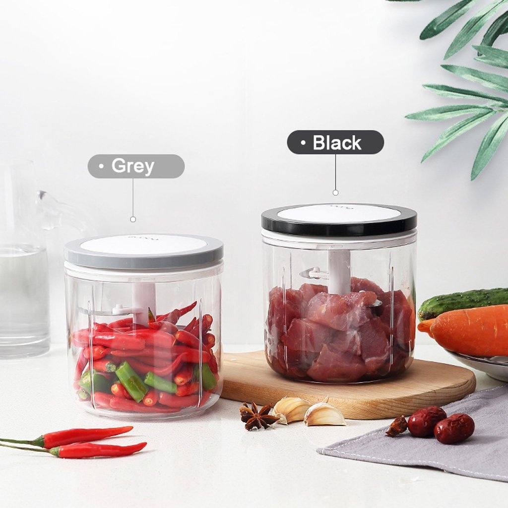 Ecoco 3 Sizes Cutter Set Easy Chopper Mincer Mixer Slicer Dicer Blender Shredder For Onion Garlic Black 7