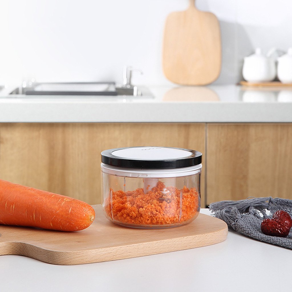 Ecoco 3 Sizes Cutter Set Easy Chopper Mincer Mixer Slicer Dicer Blender Shredder For Onion Garlic Grey 5