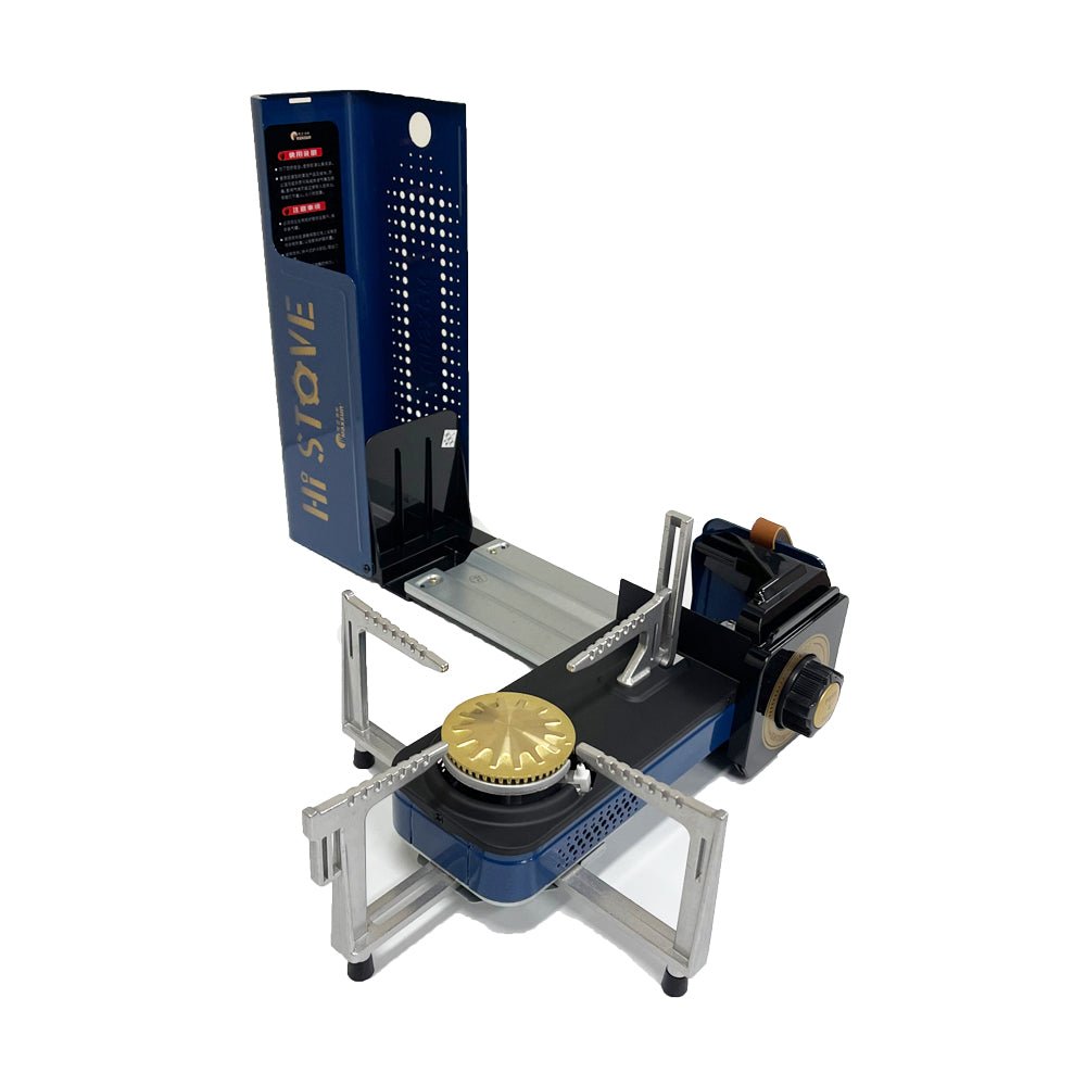 MAXSUN HI STOVE MS-100 Outdoor Camping Gas Stove Folding Burner Foldable Windshield 4