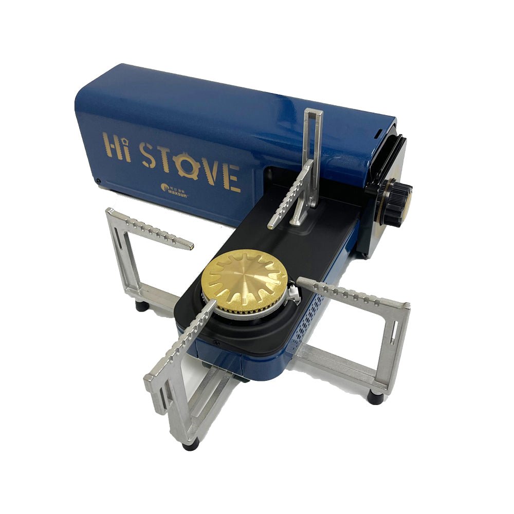 MAXSUN HI STOVE MS-100 Outdoor Camping Gas Stove Folding Burner Foldable Windshield 12