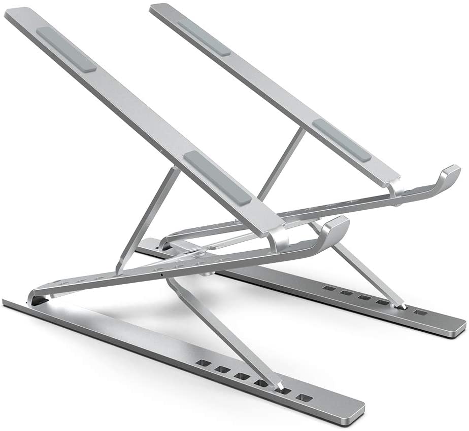 Portable Adjustable Laptop Stand Foldable Desktop Tripod Tray Anti-skid Pad Double Layer 3