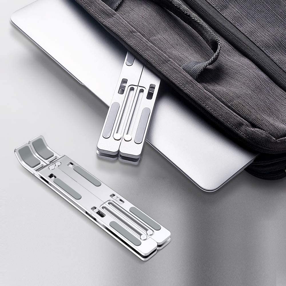 Portable Adjustable Laptop Stand Foldable Desktop Tripod Tray Anti-skid Pad Single Layer 6