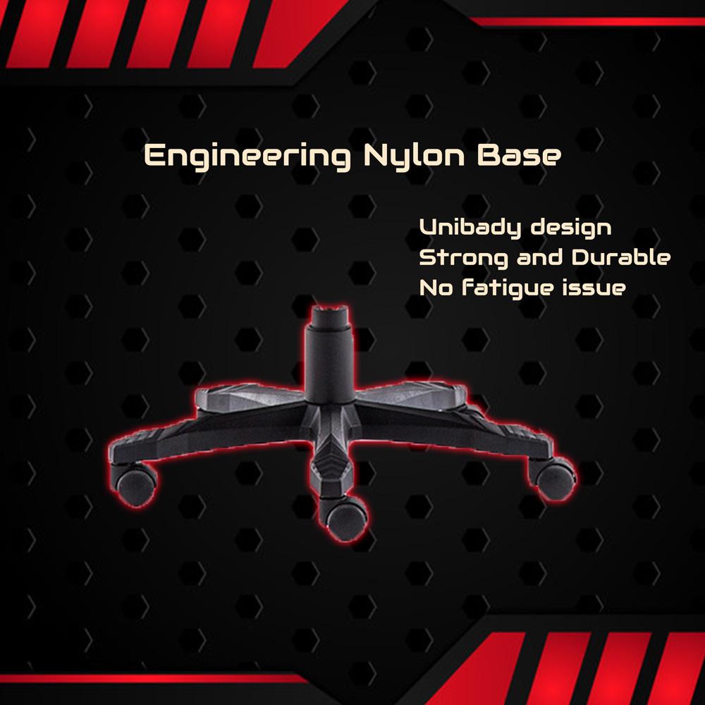 Gaming Chair Office Computer Seating Racing PU Executive Racer Recliner Large Black 3