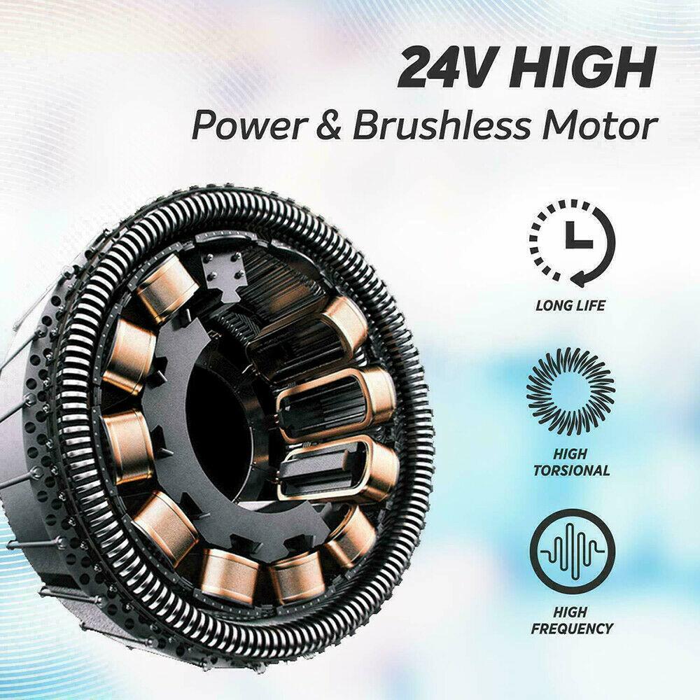 POWERFUL 6 Heads LCD Massage Gun Percussion Vibration Muscle Therapy Deep Tissue Carbon Friber 14