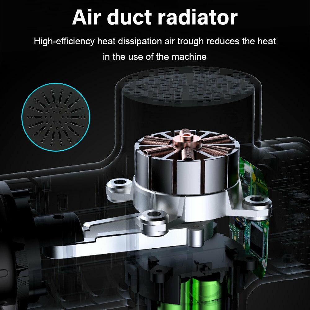 POWERFUL 6 Heads LCD Massage Gun Percussion Vibration Muscle Therapy Deep Tissue Carbon Friber 15