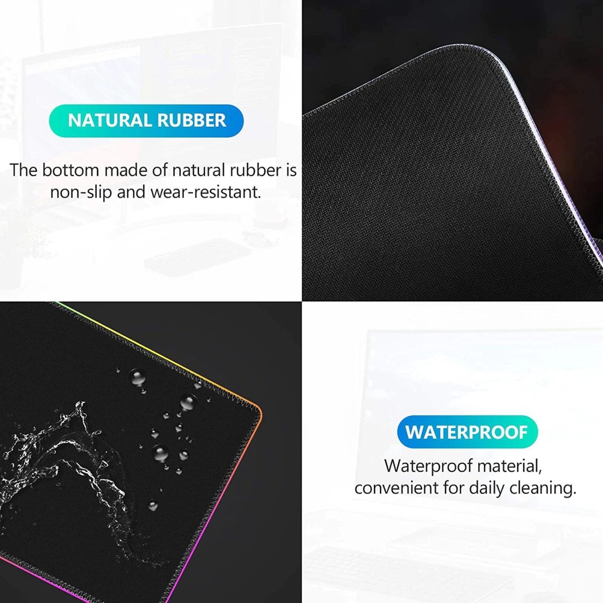 RGB Wireless 15W Oversized Charger Mouse Pad 800x300 MM Gaming Mouse Pad 8