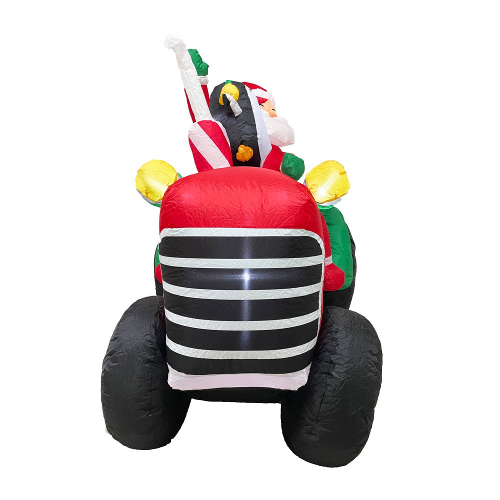 Radiant Christmas Lights Tractor Penguin Gift Xmas Inflatable Santa 1.8m Height 3