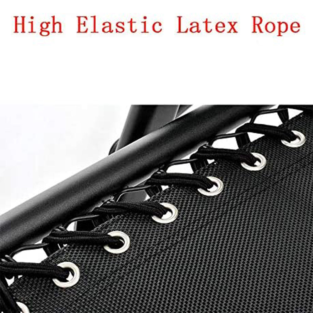 Kingsize Outdoor Folding Reclining Garden Beach Chair Sun Lounger Deck Recliner Silver Color 10