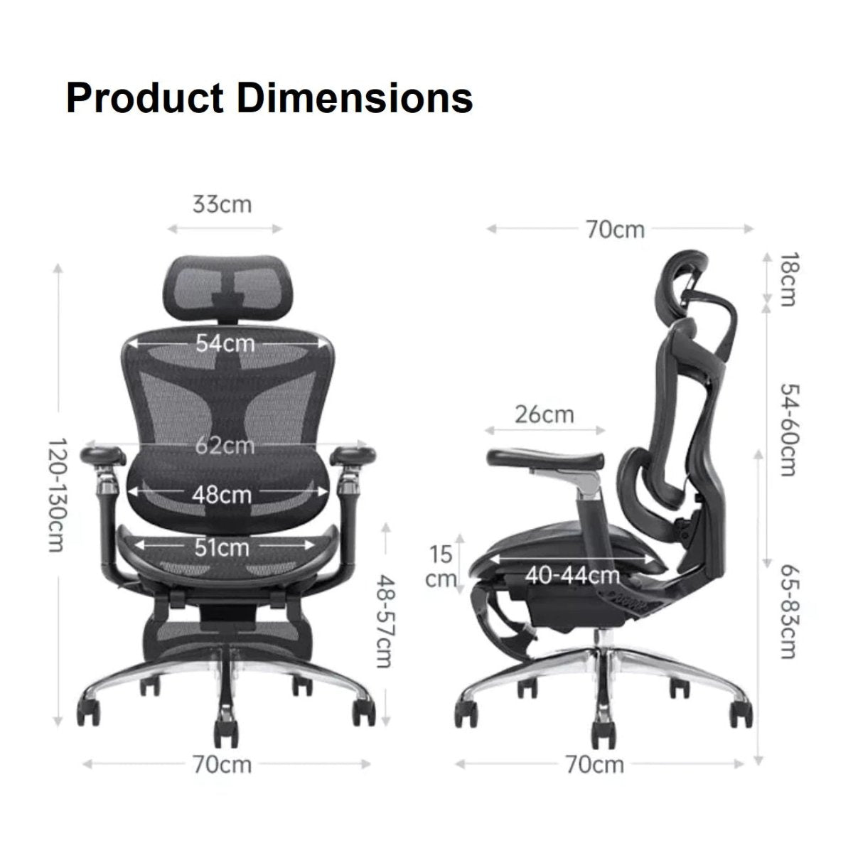 SIHOO A3 Doro C300 Ergonomics Executive Office Chair with Footrest Black 5