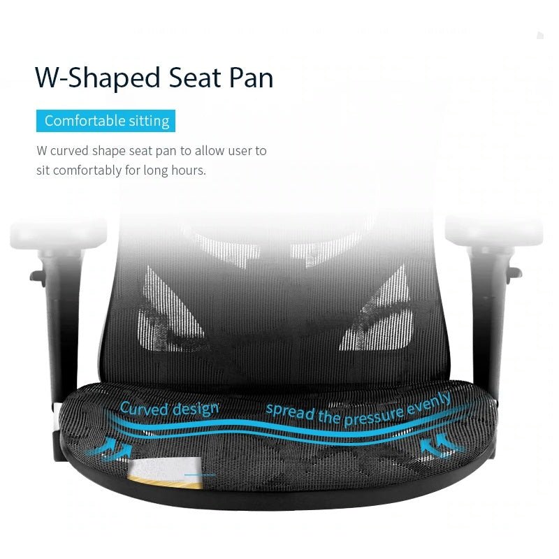 Sihoo M57 Ergonomic Office Chair, Computer Chair Desk Chair High Back Chair Breathable,3D Armrest and Lumbar Support Grey without Footrest 8