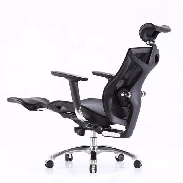 Sihoo Ergonomic Office Chair V1 4D Adjustable High-Back Breathable With Footrest And Lumbar Support Black 9