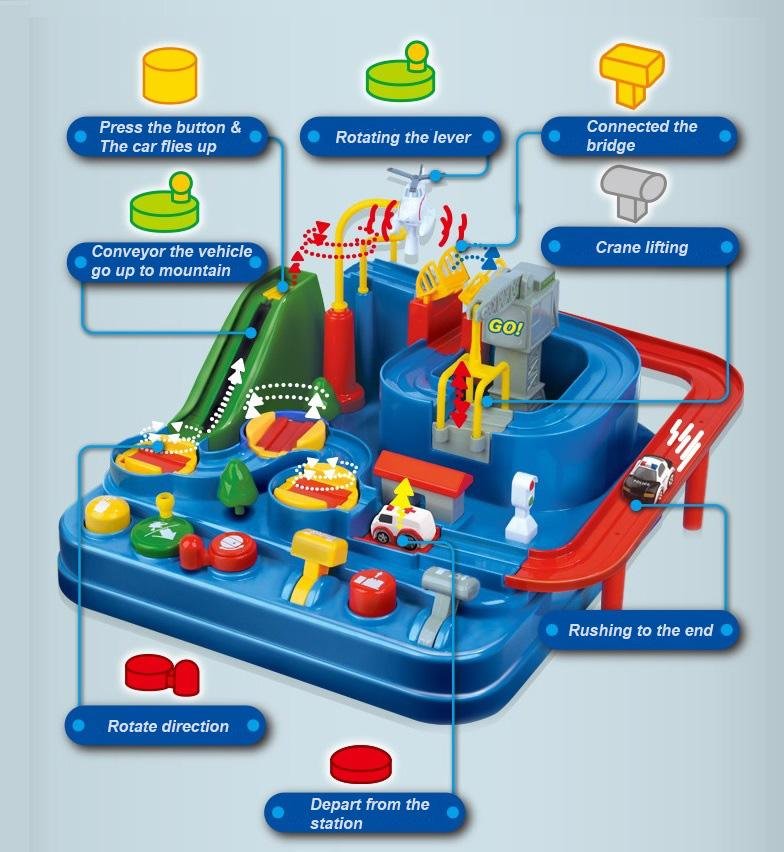 City Rescue Engineering Vehicles Playsets Car Adventure Toys Educational Toys (3 Cars) 5