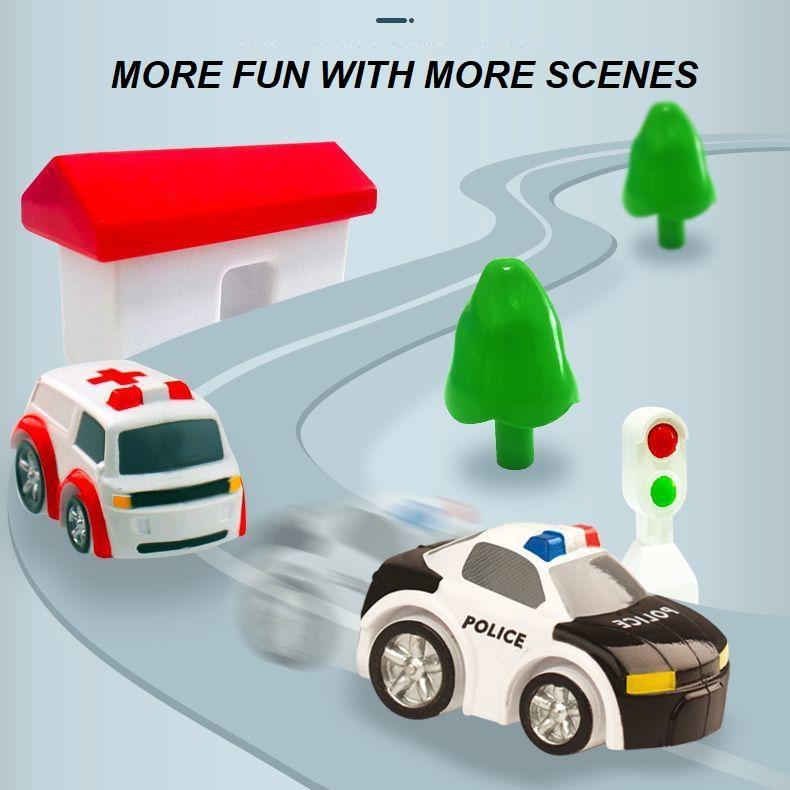 City Rescue Engineering Vehicles Playsets Car Adventure Toys Educational Toys (3 Cars) 9