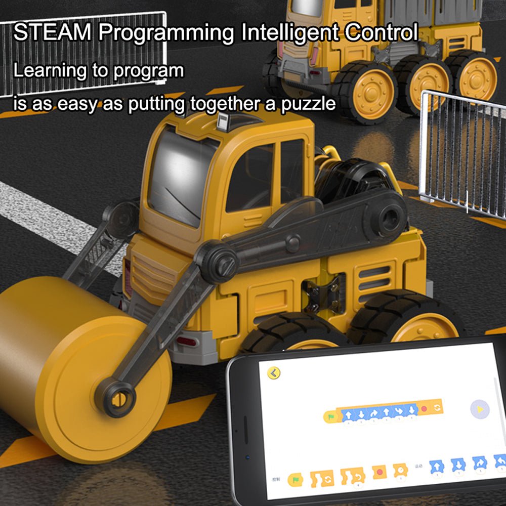 DanBaoLe Programming Magnetic Truck DIY Assembly Remote Control Eneineering Vehicle Christmas Gift 8