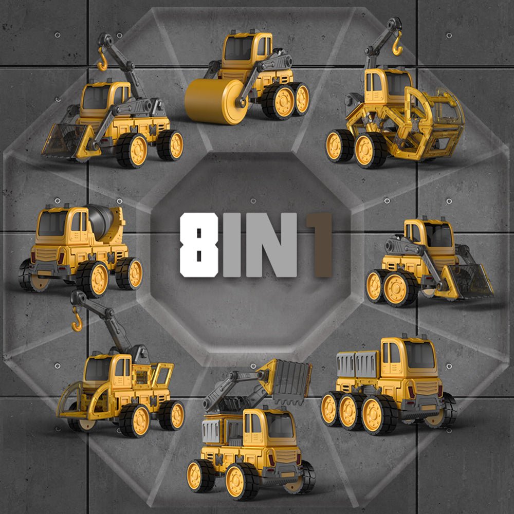 DanBaoLe Programming Magnetic Truck DIY Assembly Remote Control Eneineering Vehicle Christmas Gift 9