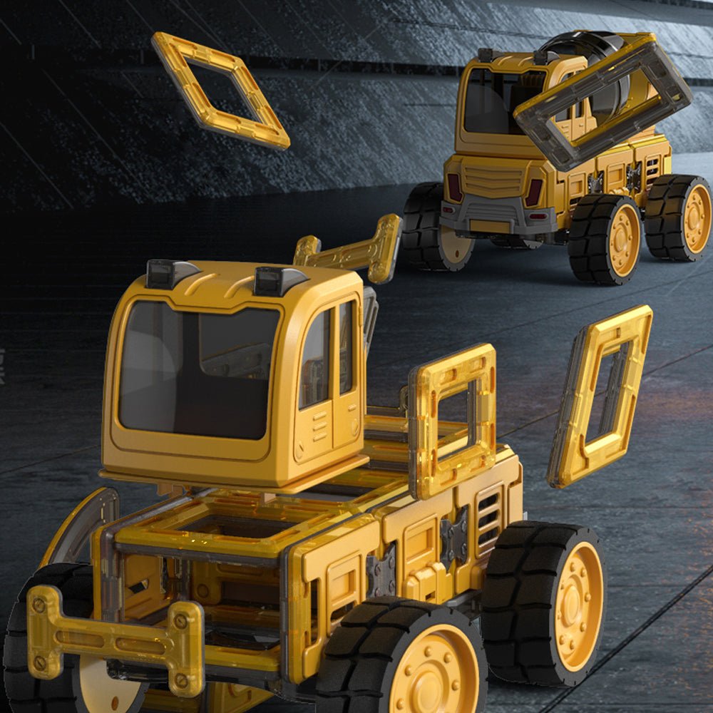 DanBaoLe Magnetic Truck DIY Assembly Eneineering Vehicle with Music Lights Christmas Gift 6