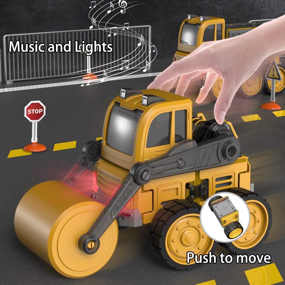 DanBaoLe Magnetic Truck DIY Assembly Eneineering Vehicle with Music Lights Christmas Gift 7