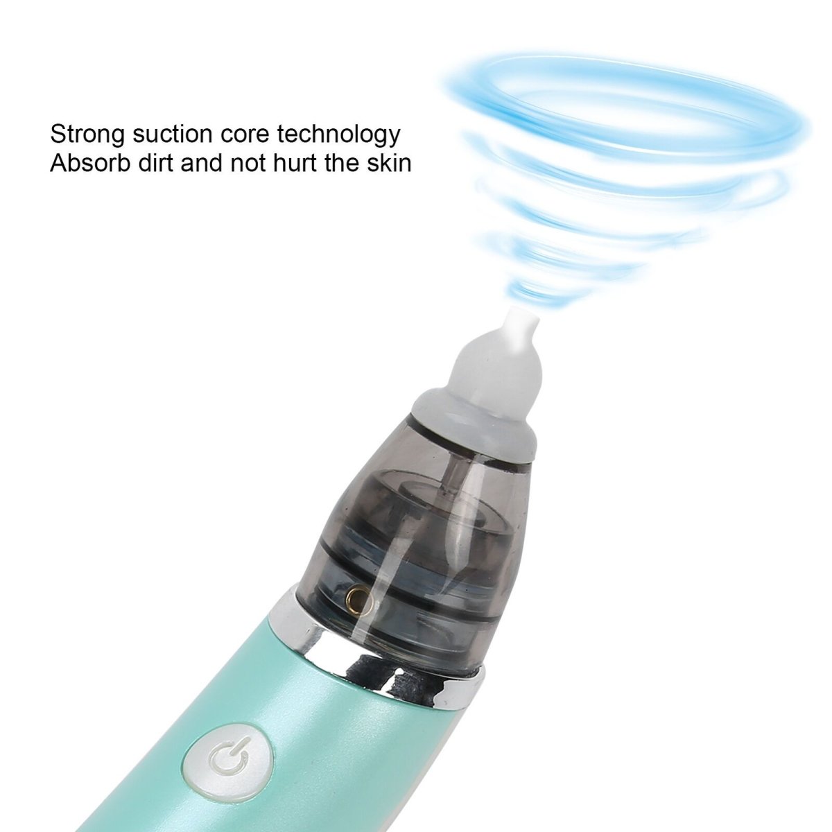 Baby Nasal Aspirator Electric Safe Hygienic Nose Cleaner Snot Sucker For baby (Green) 5