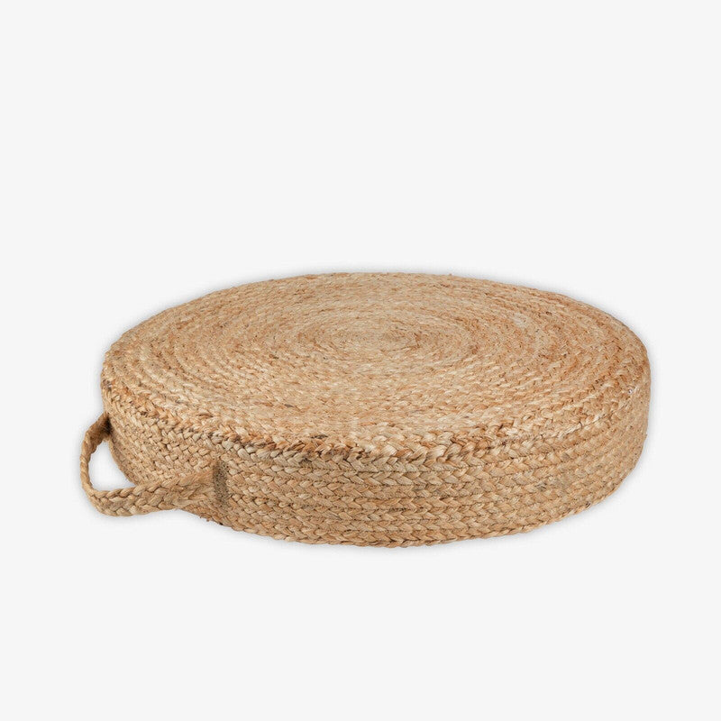 Jute Hand Braided natural floor-pallet cushion 60 x 60 x 20 cm 4
