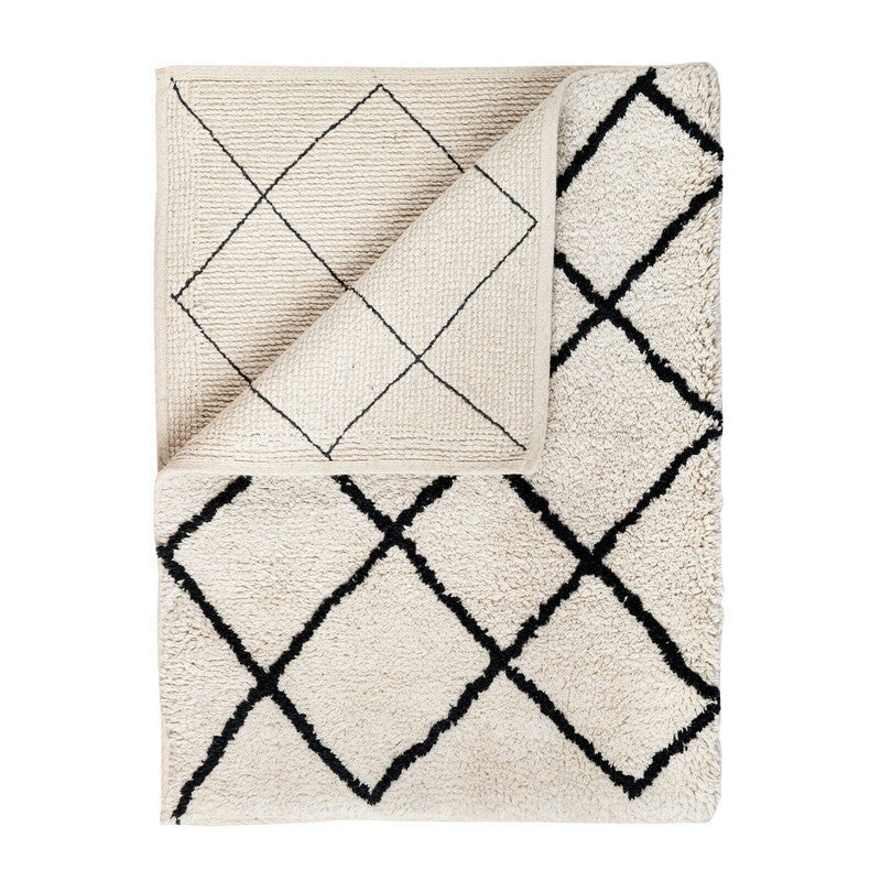 Soft Cotton Bath Rug Tufted Jacquard Design 3