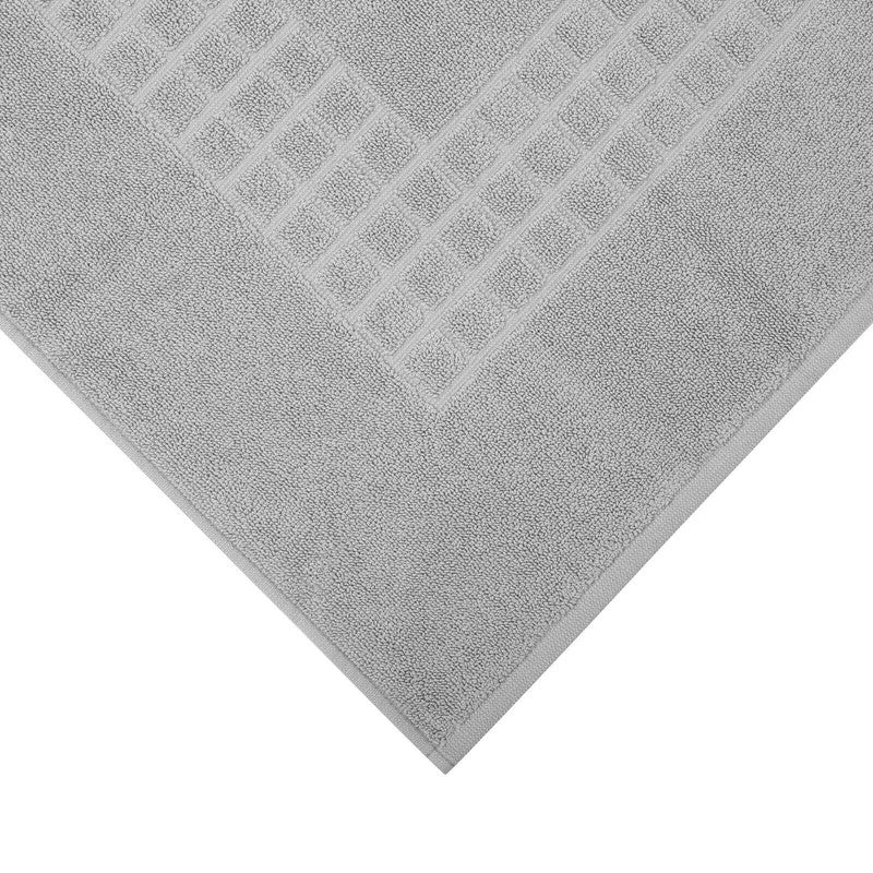 Microfiber Soft Non Slip Bath Mat Check Design (Grey) 3