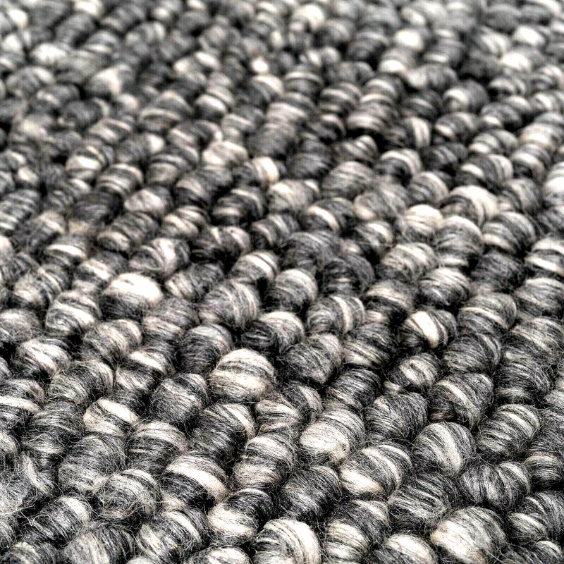 Wool Pebble Charcoal Lifestyle Rug 130x 180 cm 3