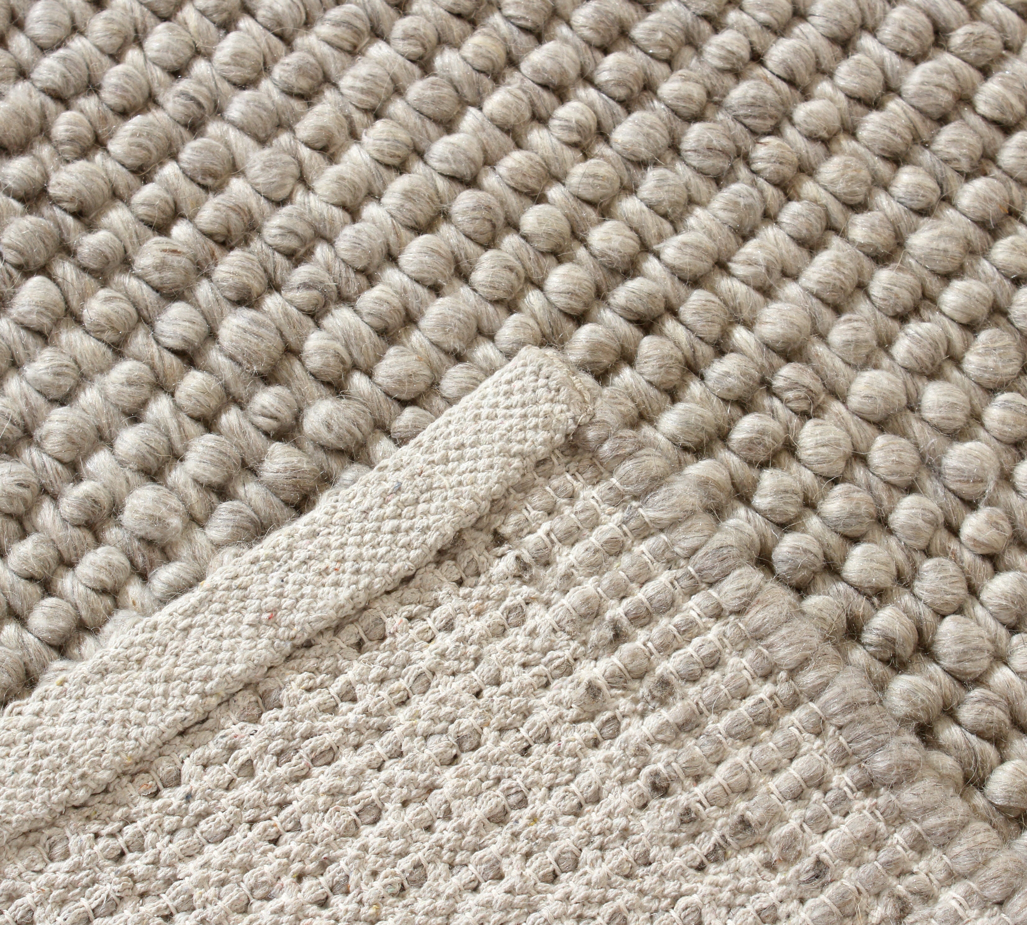 Aura Hand Woven Loop Pile Wool Rug - 240x340 4