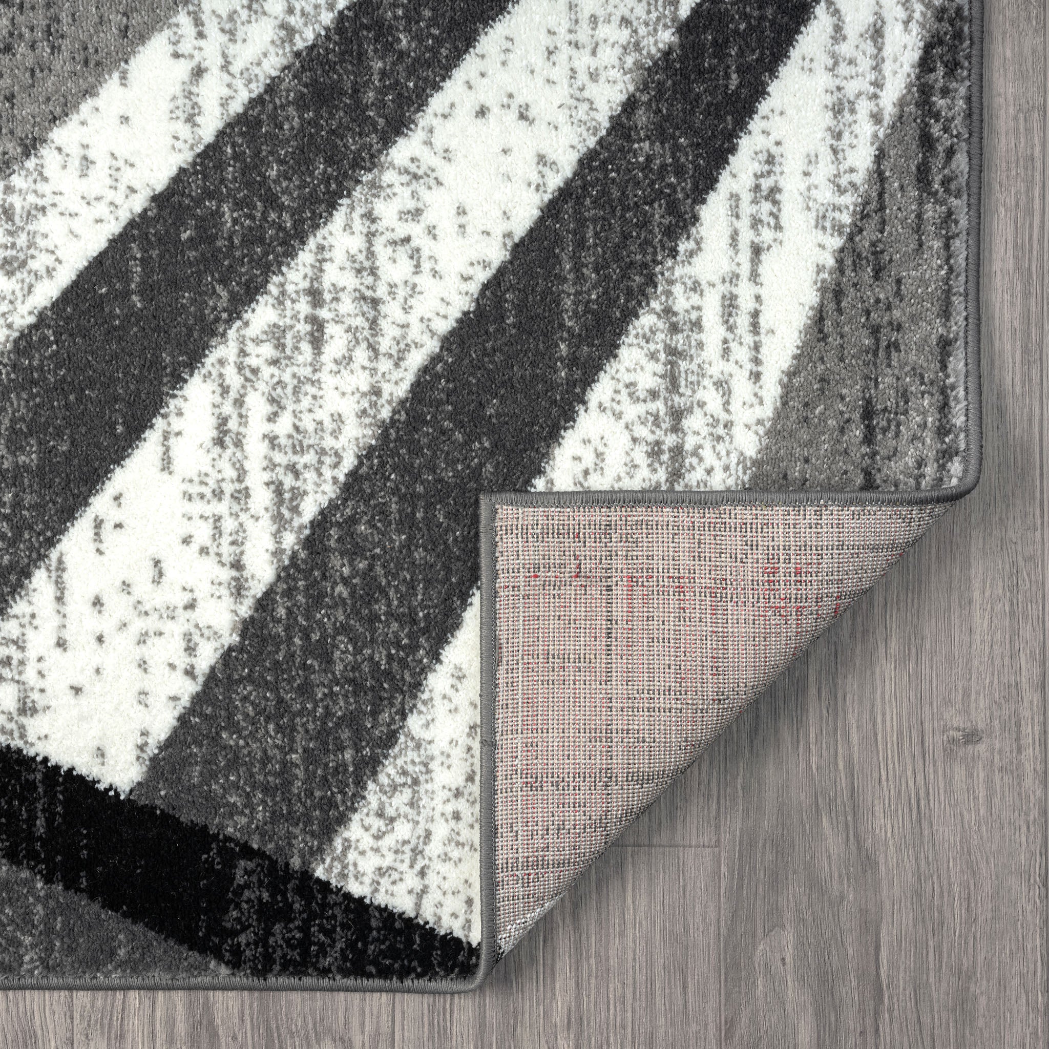 Adore Geometric Textural Rug - Grey - 160x230 10