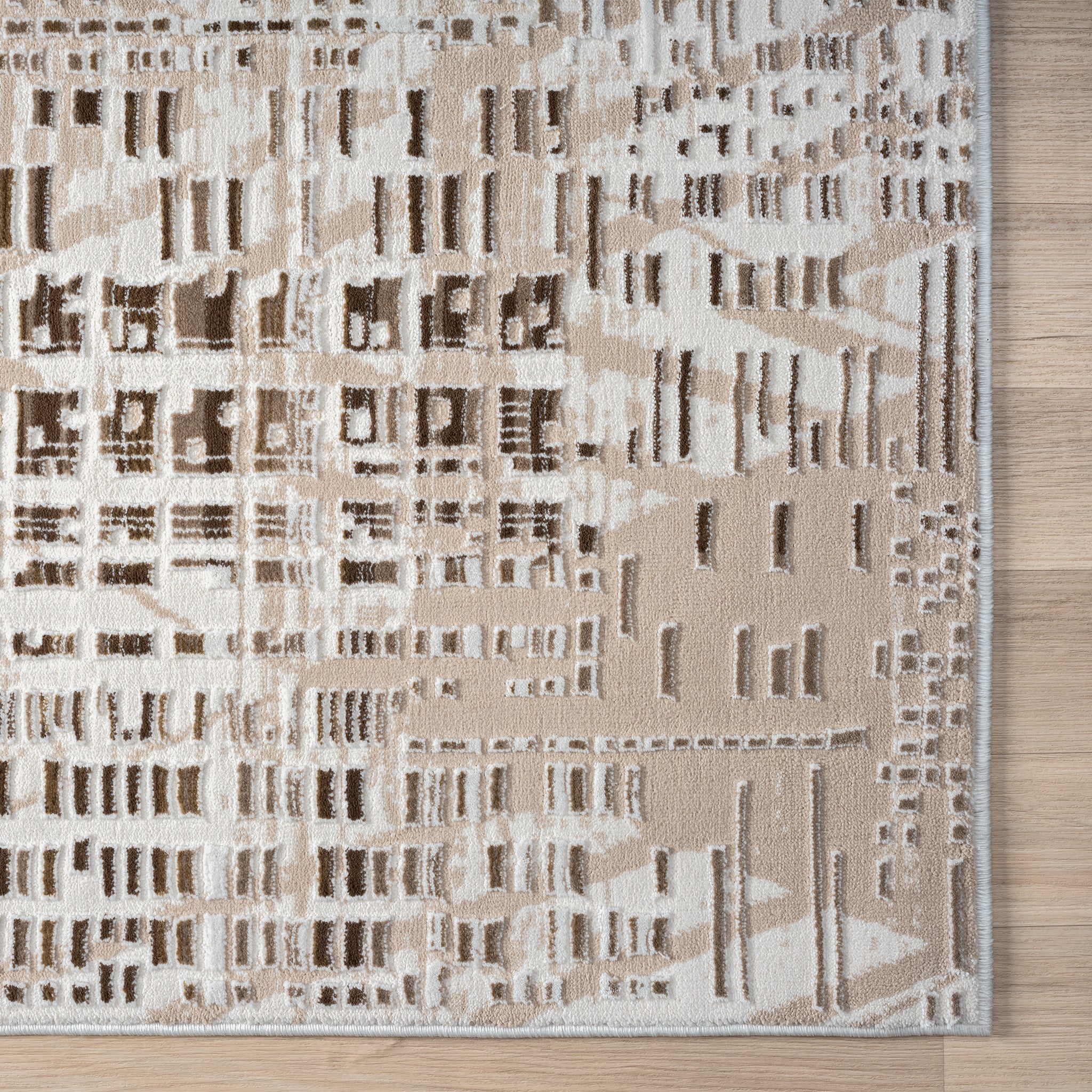 Grande Jacquard Rug - Taupe - 160x230 8