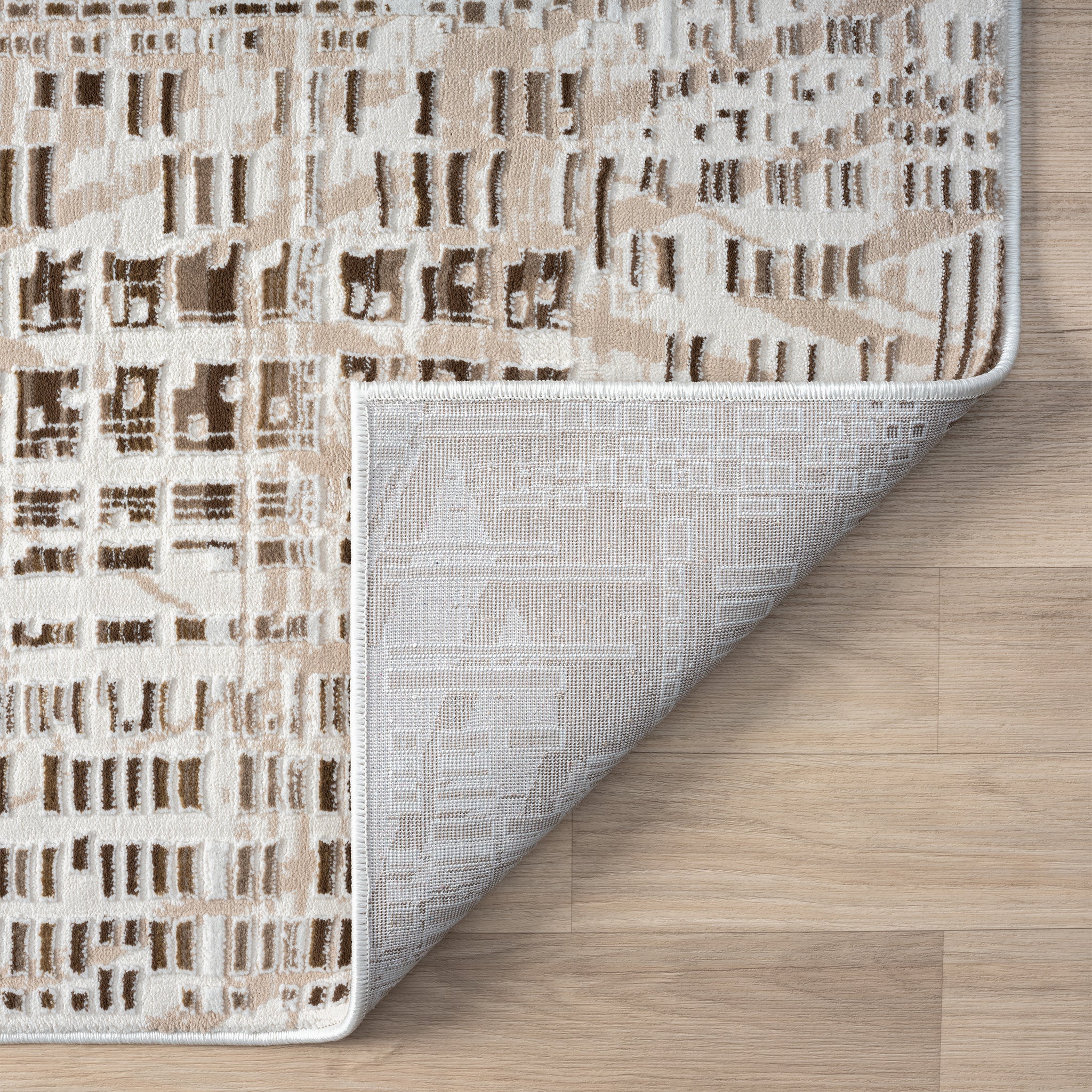 Grande Jacquard Rug - Taupe - 160x230 9