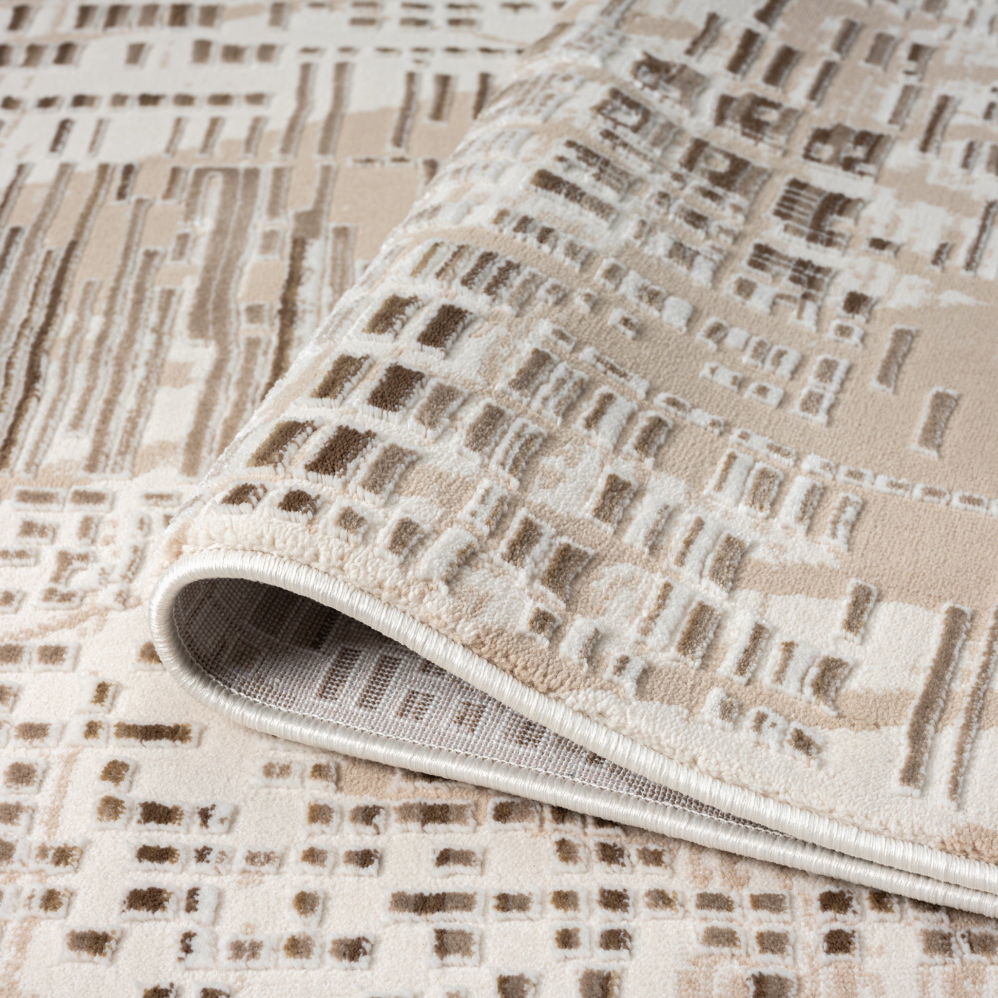 Grande Jacquard Rug - Taupe - 300x400 6