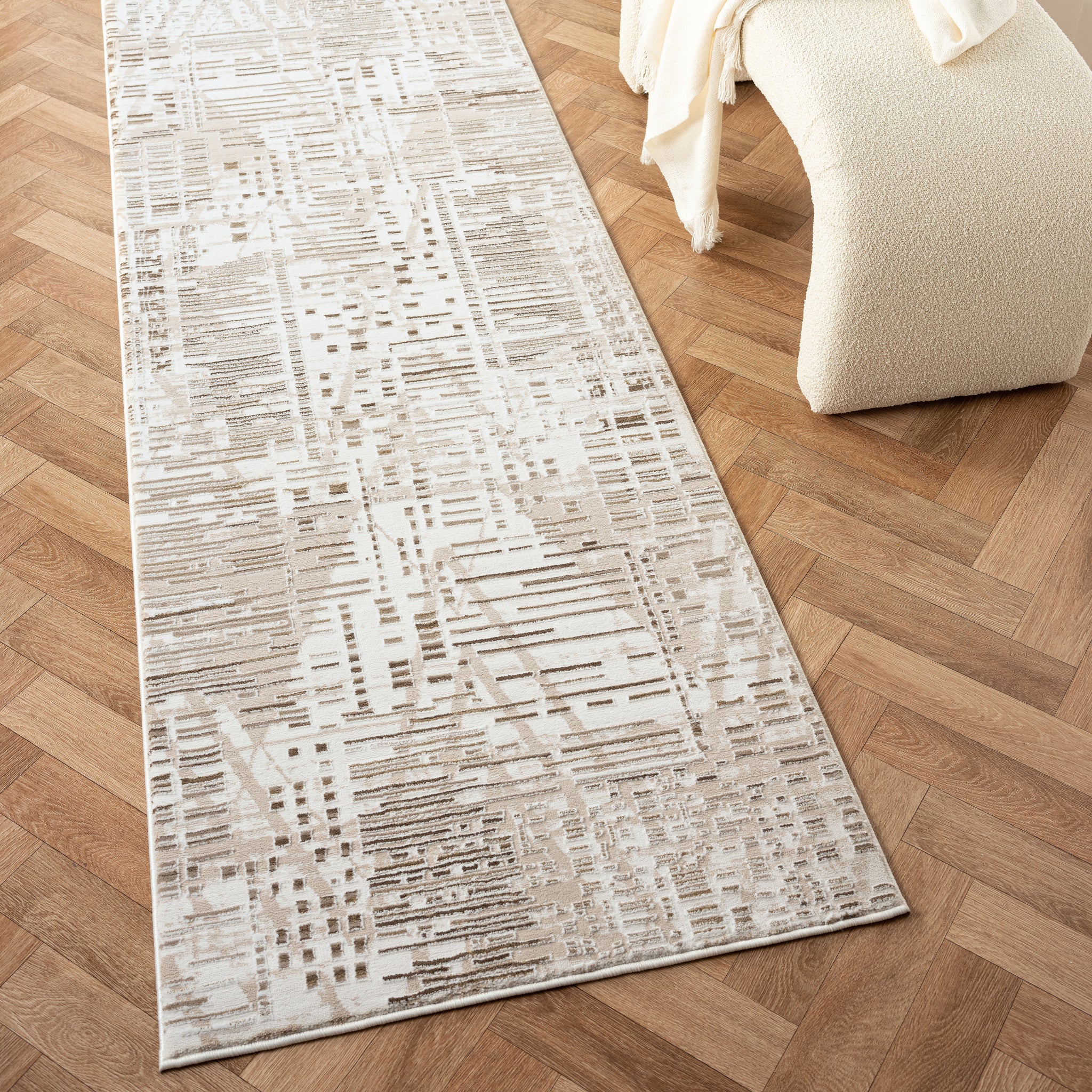 Grande Jacquard Rug - Taupe - 300x400 10