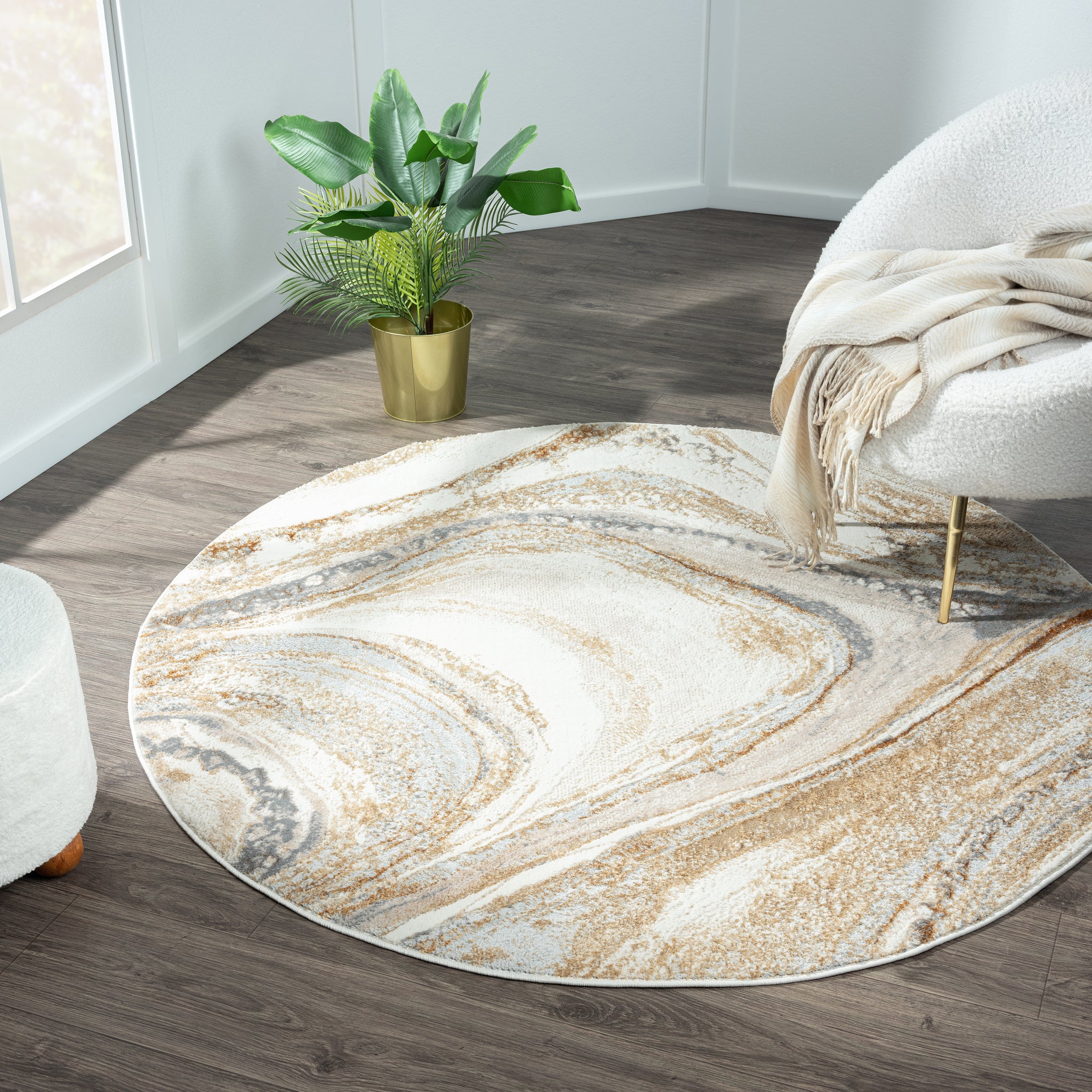 Avani Marble Rug - Sand - 80x150 4