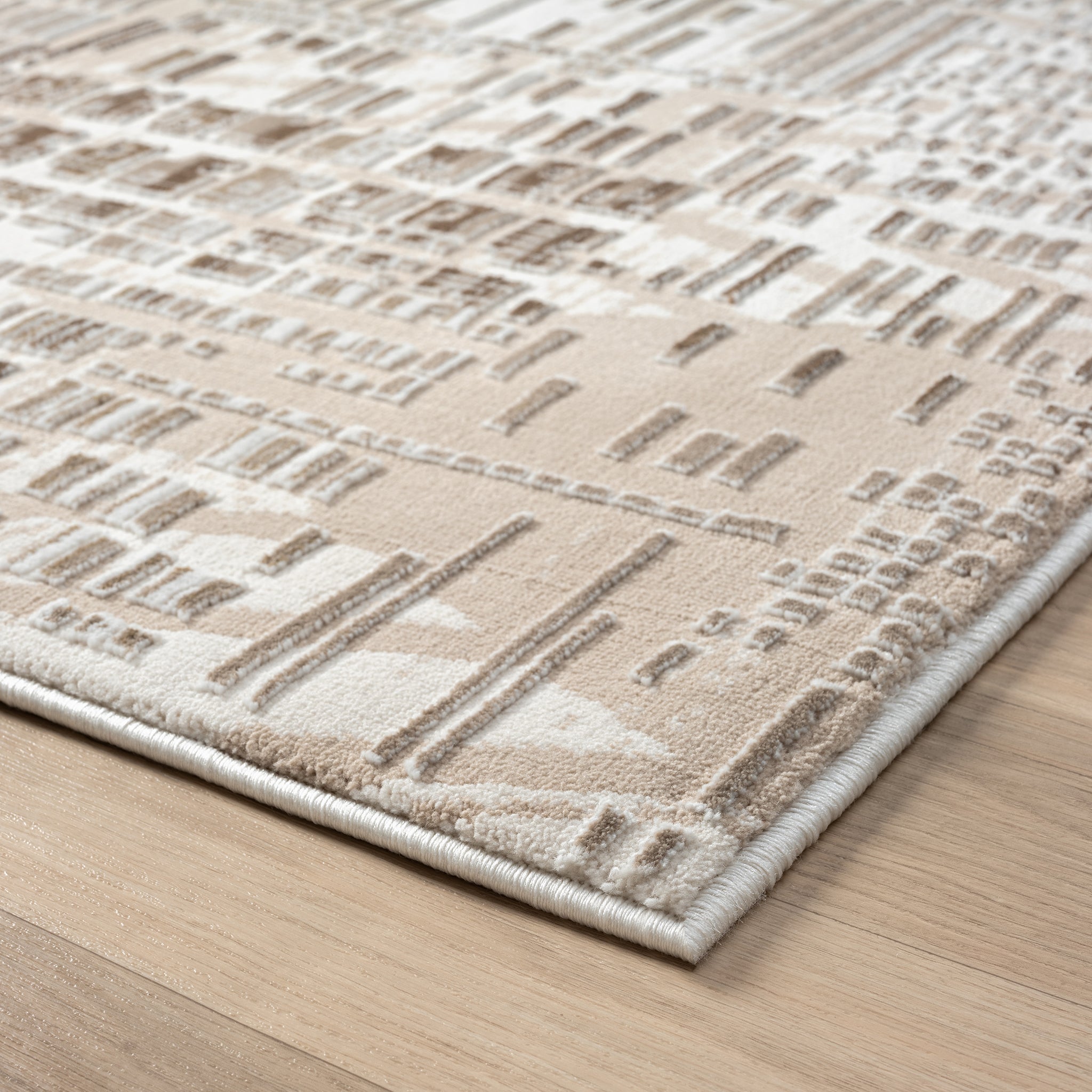 Grande Jacquard Rug - Taupe - 80x150 4