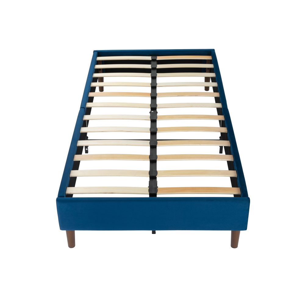 Velvet Blue Bed Frame – Double 8