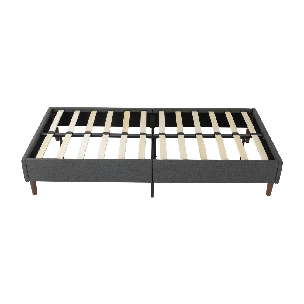 Bed Frame Mattress Foundation (Dark Grey) – Queen 7