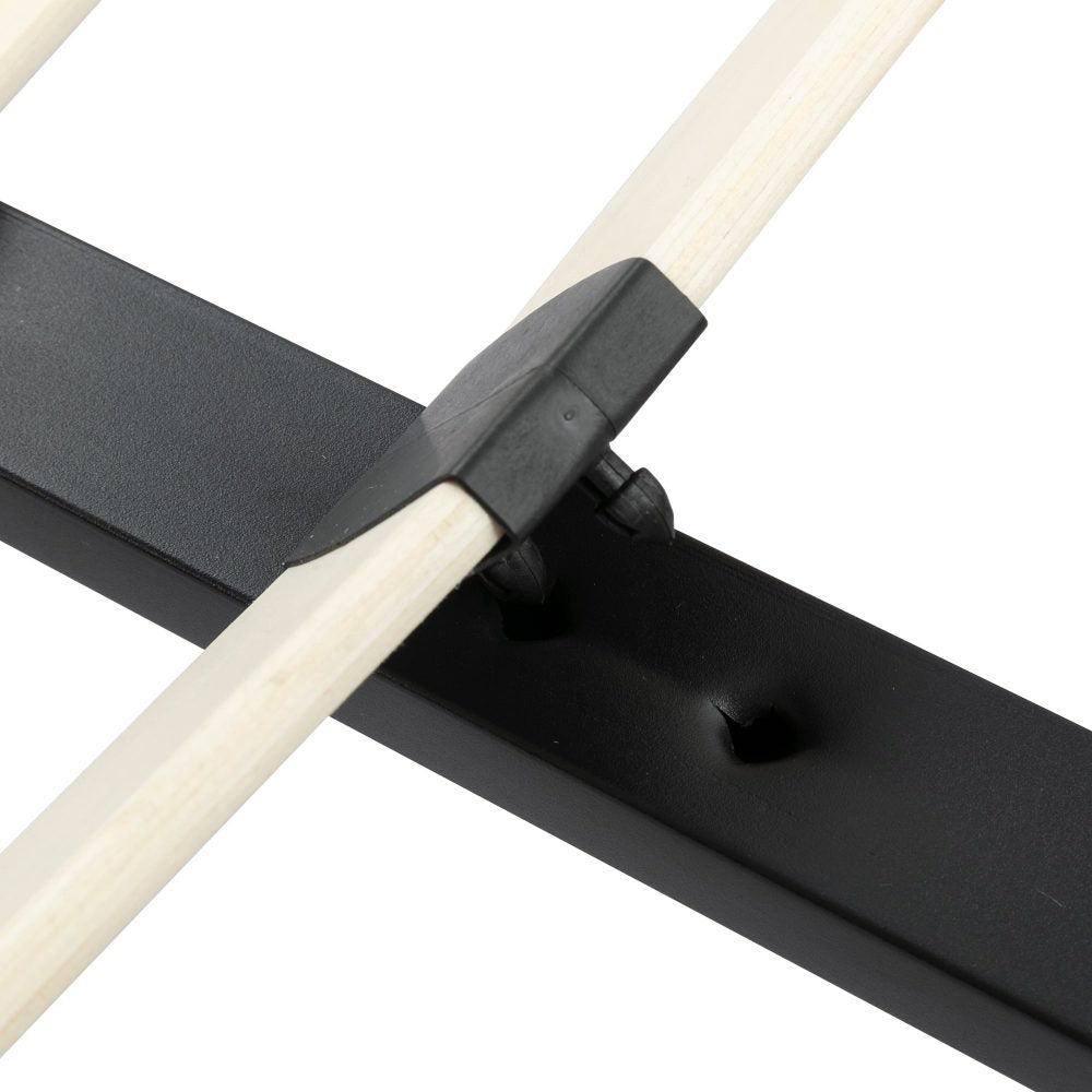 Bedframe with Wooden Slats (Light Grey) – Single 8