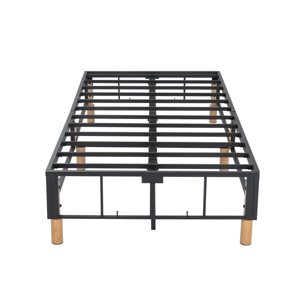 Metal Bed Frame Mattress Foundation Blue – Double 11