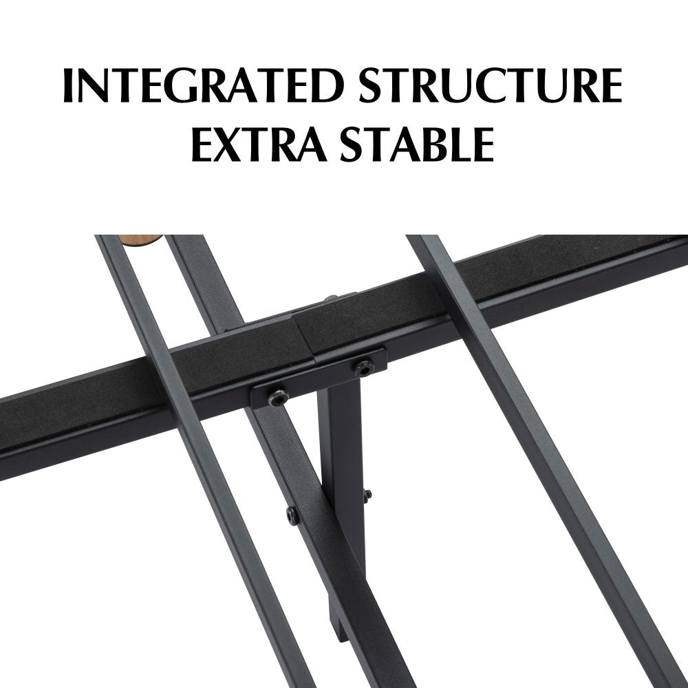 Metal Bedframe Mattress Foundation (Dark Grey) – King 11