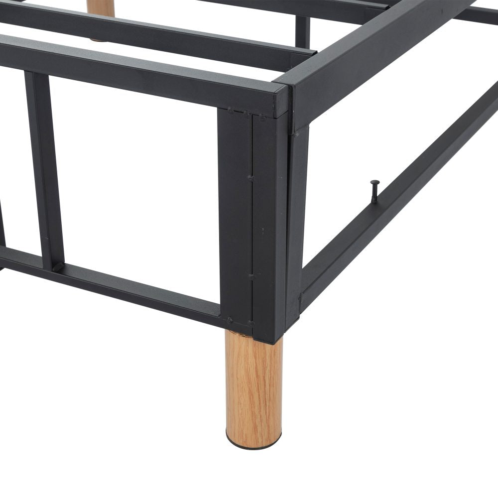 Metal Bedframe Mattress Foundation (Light Grey) – Single 7