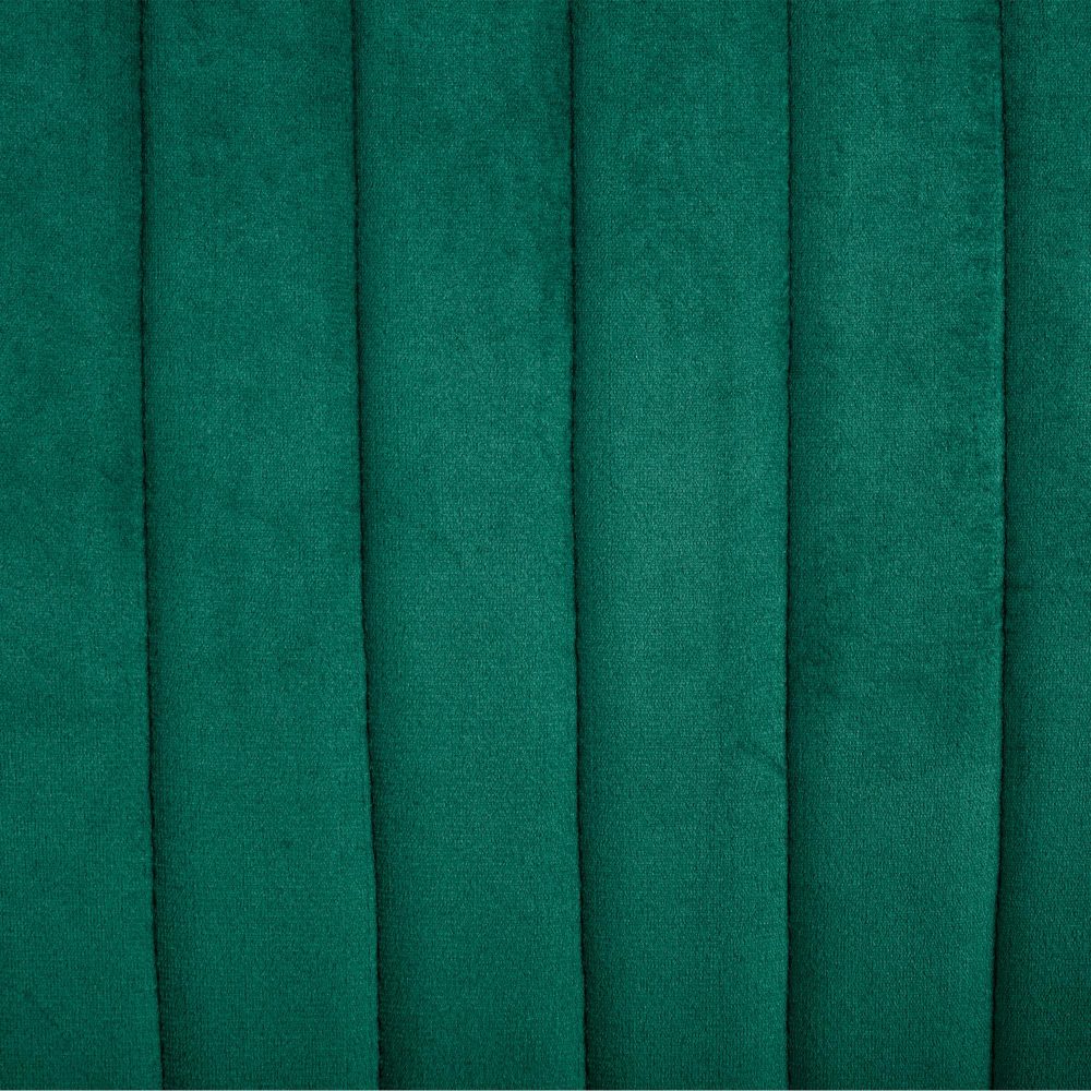 Viva Forever Set of 2 Green Velvet Dining Chairs-Art Deco Design with Gold Metal Legs 8