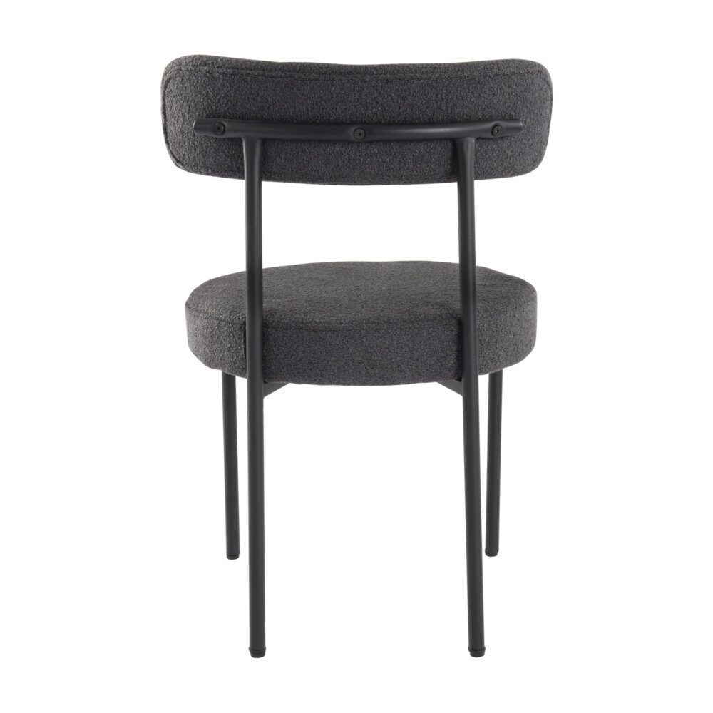 Charcoal Chic Boucle Elsa Dining Chairs 5