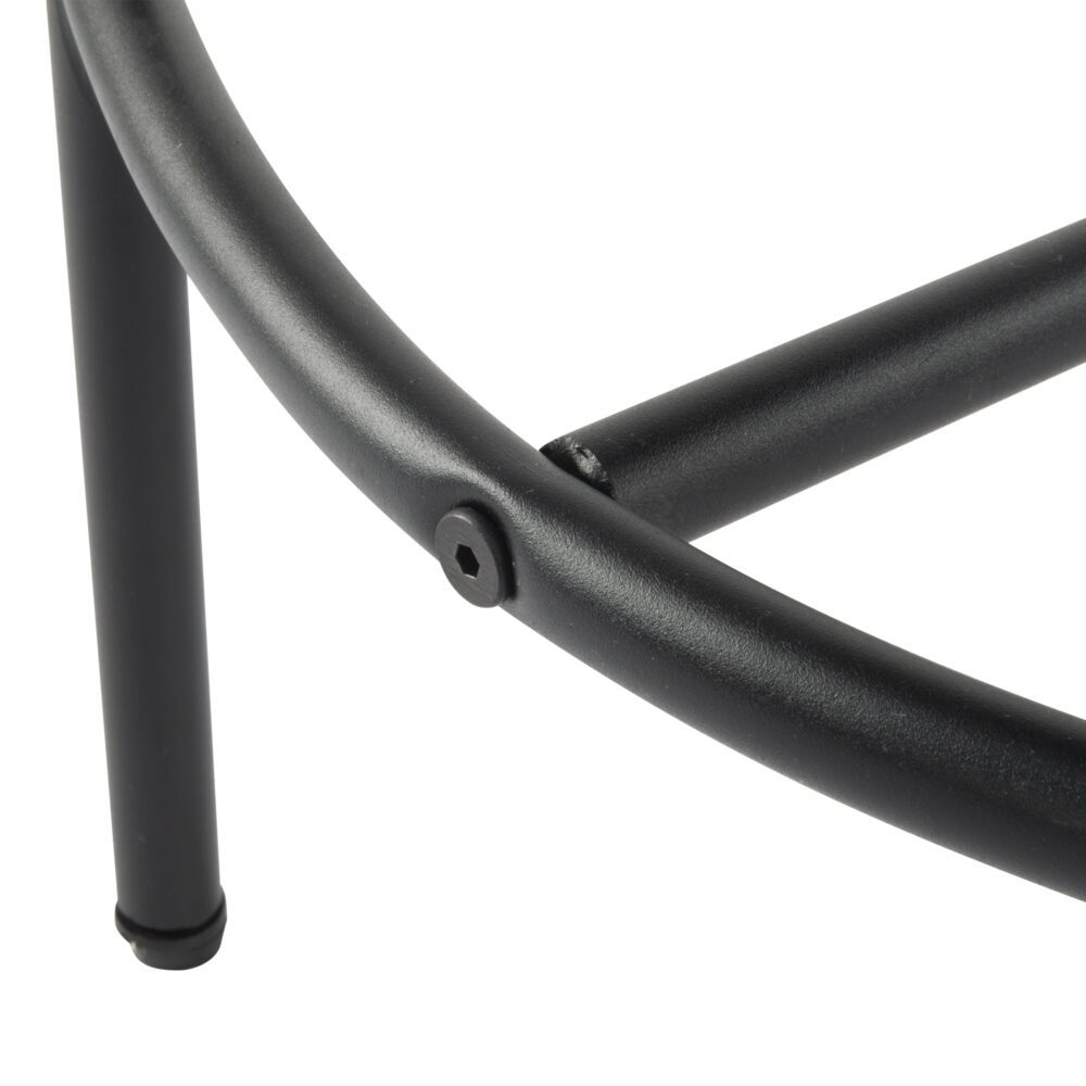 Contemporary Grey Boucle Elsa Low Bar Stools 11