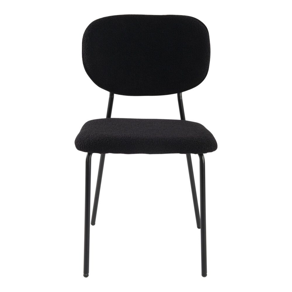Charcoal Charm Armless Dining Chair Duo 6
