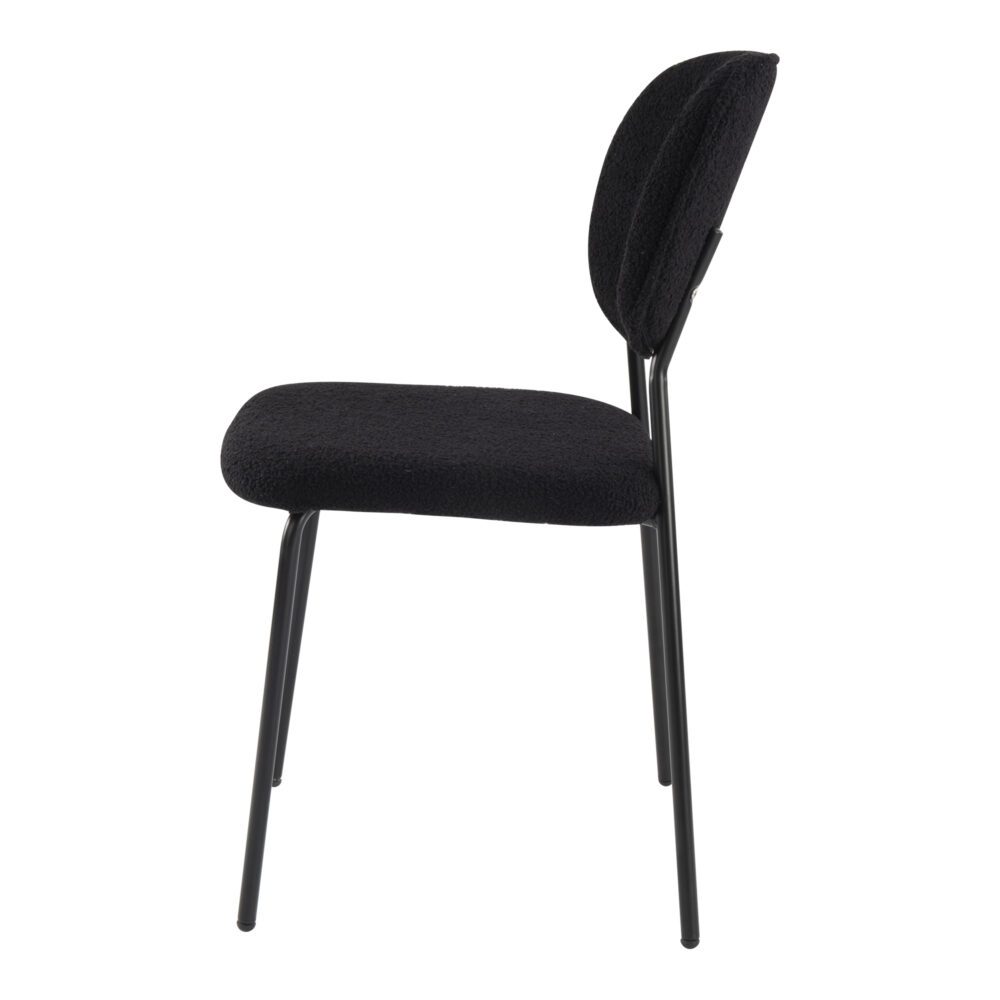 Charcoal Charm Armless Dining Chair Duo 7