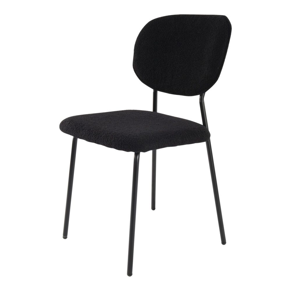 Charcoal Charm Armless Dining Chair Duo 8