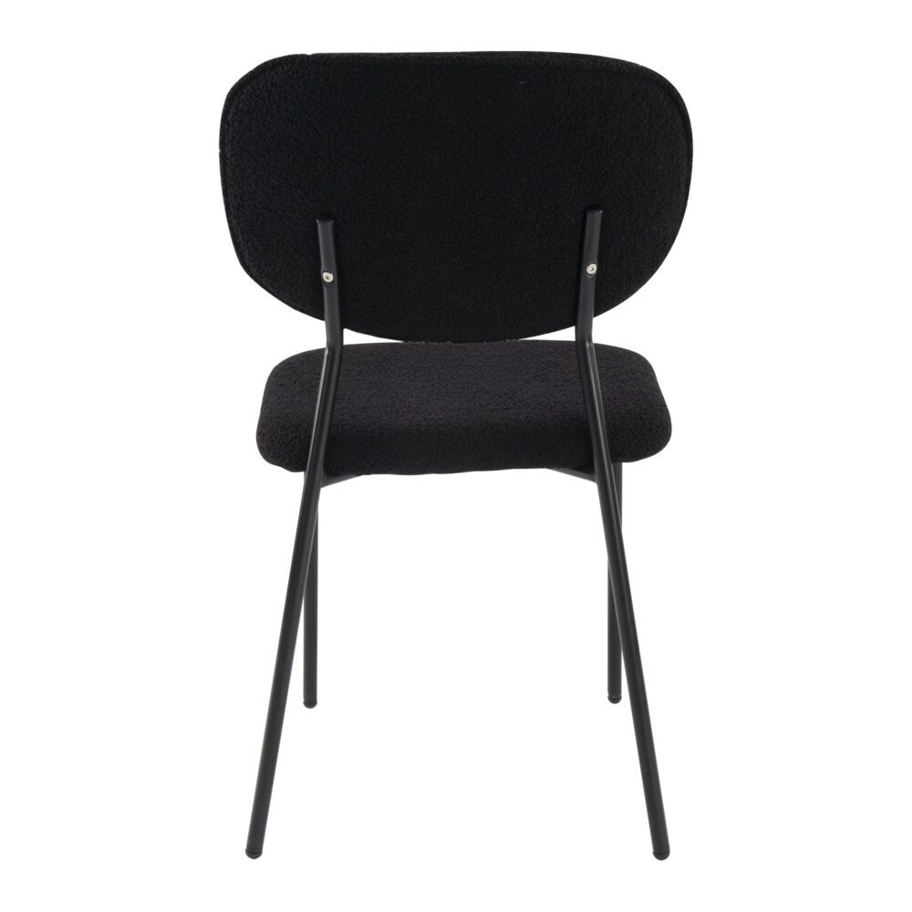Charcoal Charm Armless Dining Chair Duo 9