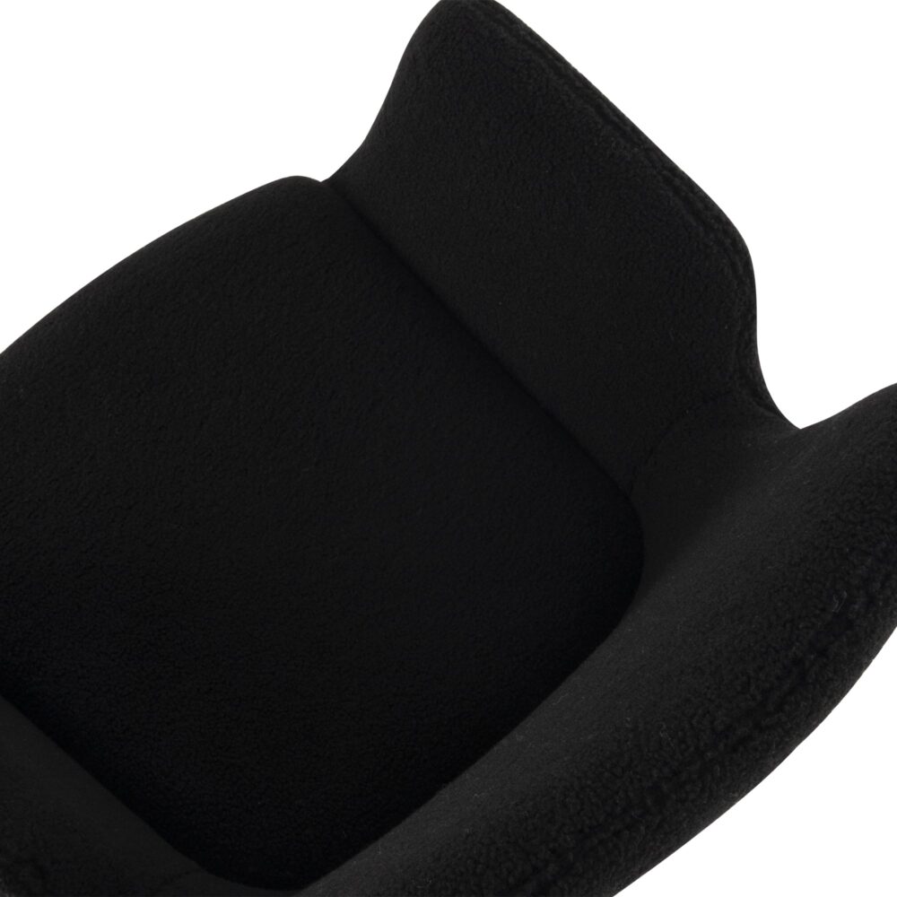 Charcoal Embrace Boucle &#8211; teddy Sherpa Fabric Armchair Set 8