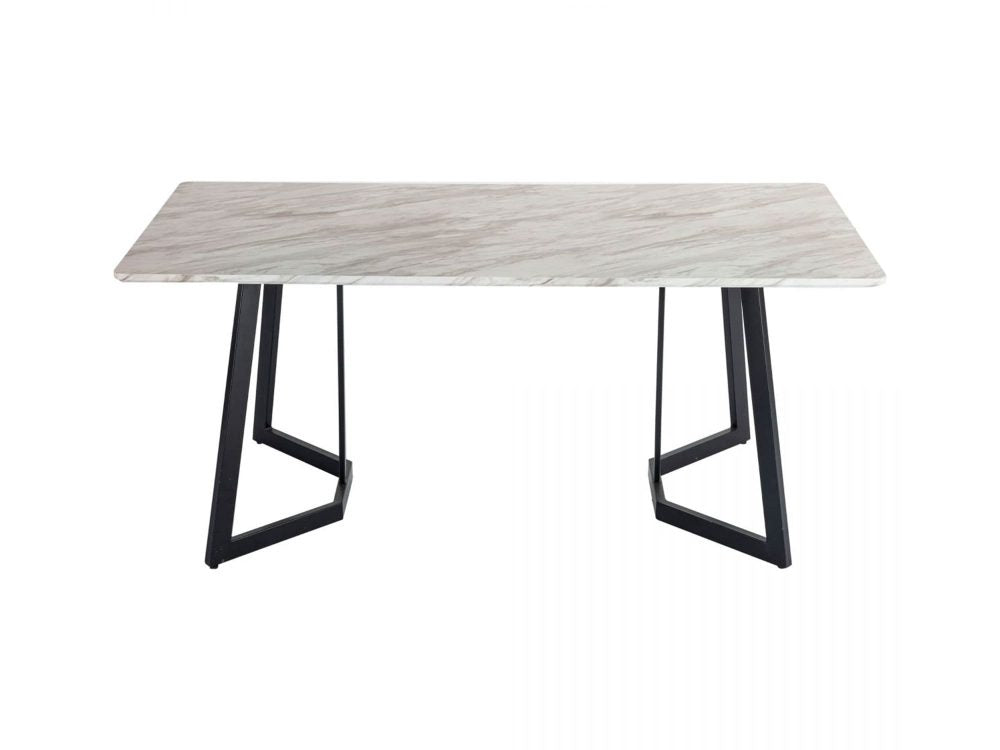 Rectangular Marble-Effect Table 4